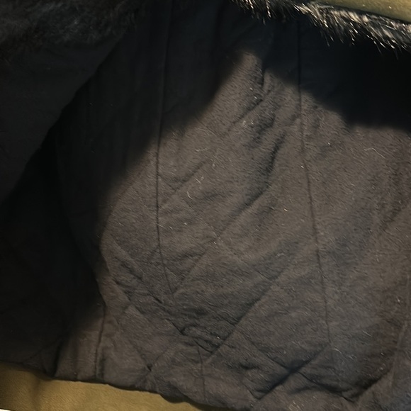 Rachel Rachel Roy Green Fuzzy Button Down Coat M Missing Button - Picture 8 of 9